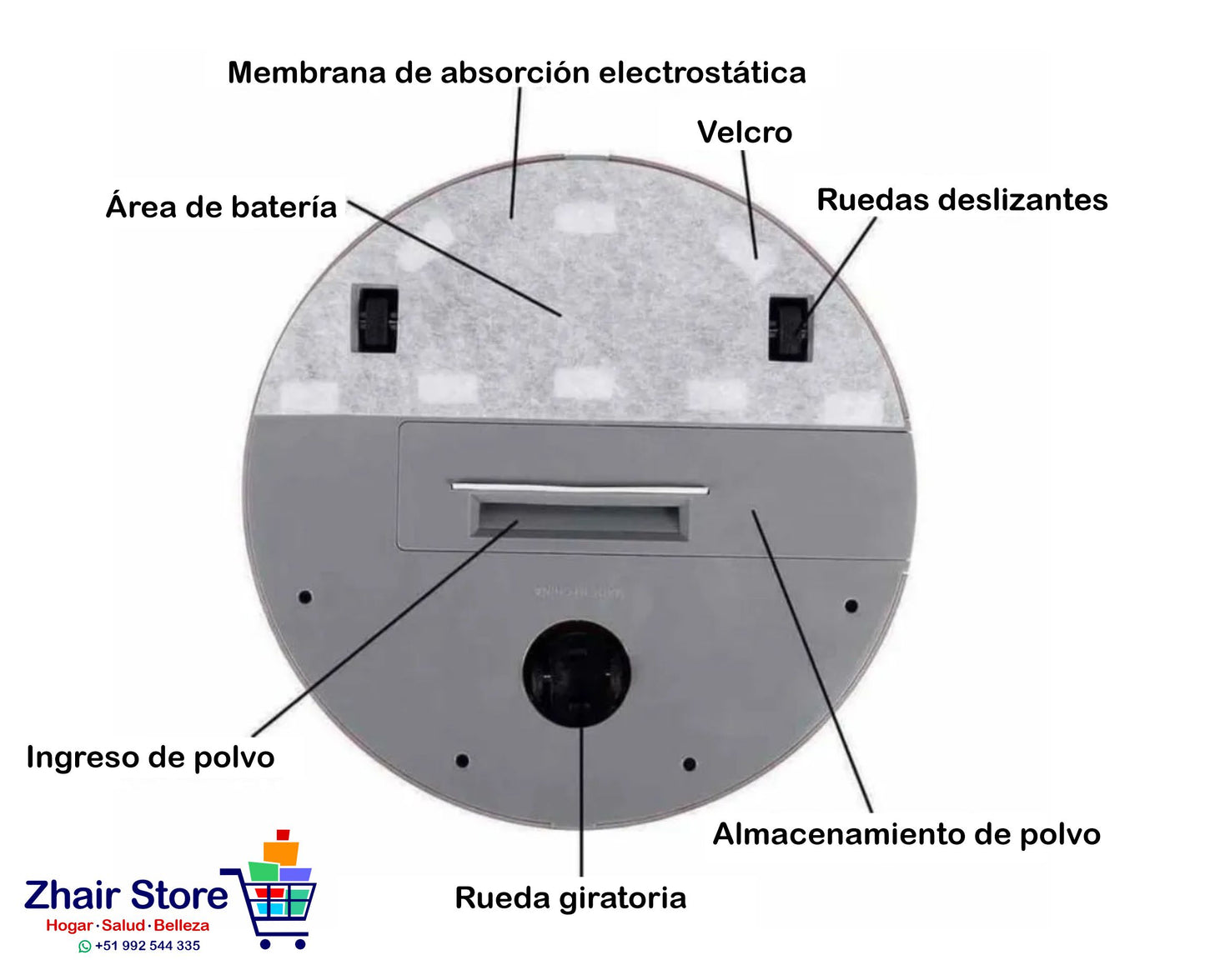 1. Aspiradora robot recargable XIMEIJIE